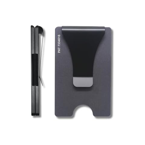 Storus Smart Wallet RFID Blocking Card Holder Money Clip Slim Minimalist Front Pocket Wallet for Men, Father's Day, Groomsmen, Graduate, Gift - Gunmetal Cover