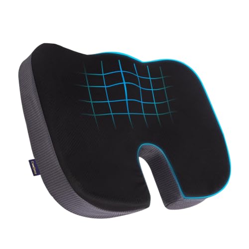 Image of Careforce Car Seat Cushions for Chair Coccyx for Tailbone Pain for Chair Tailbone Pillow for Sitting for Car Driving Seat Sitting Pillow - PU