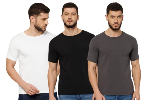 Image of T-Shirt for Men - 100% Cotton Casual T-Shirt | Half Sleeve, Round Neck 4 Way Stretch Fabric | Slim Fit T-Shirt
