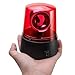 3inch Rotating Red Flashing Beacon Party Lamp DJ Strobe Light Disco Ball Light, 360 Degree Flashing Flare Safety Warning Lights Emergency LED Police Car Siren Strobe Lights (red)