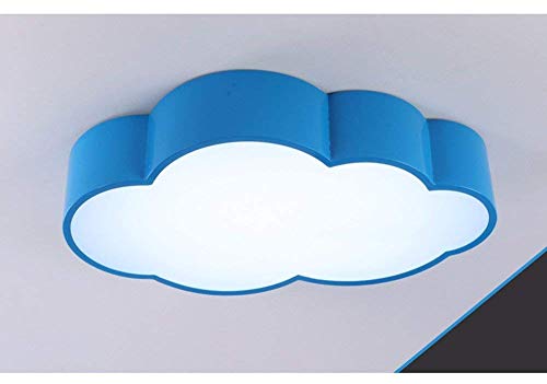 Éclairage extérieur plafonnier moderne enfants LED salon bleu 60x40cm