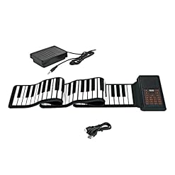 kowaku Clavier de musique numérique 128 rythmes Roll up Piano Durable Electric Hand Roll Piano Keyboard Piano électronique pour enfants pour salon - Les Beatles, Paul McCartney, John Lennon, RIngo Starr, George Harrison