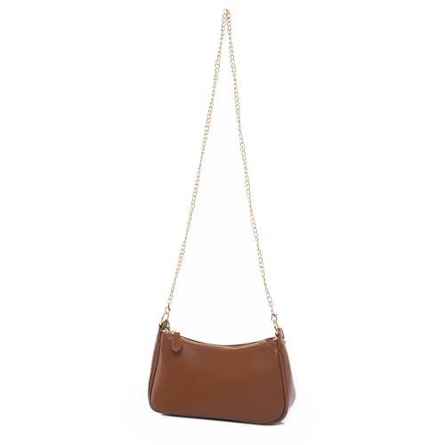 Image of Shoulder Bag for Women with 2 Removable Straps and Zipper Closure Crossbody Bags Clutch Tote HandBags Purses | with 2 Removable Straps