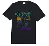 Beavis and Butt-Head Oh Yeah Neon Outline Comfort Colors Adult Heavyweight T-shirt