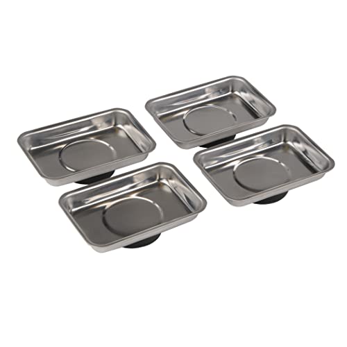 Silverline - Bandejas magnéticas, 4 pzas 90 x 65 mm (250007)