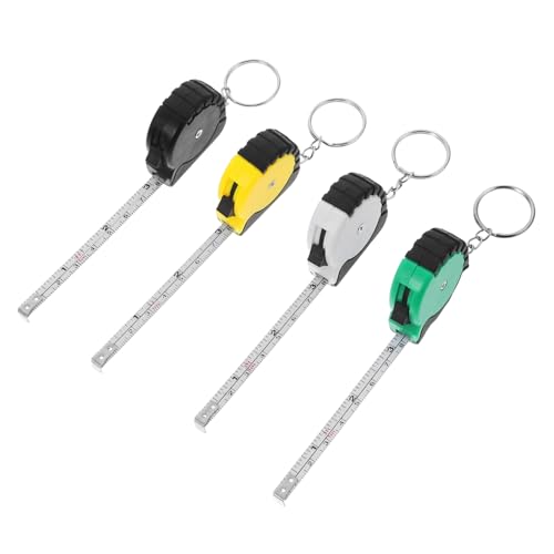 Cinta métrica automática retráctil 4 pcs compacta portátil miniatura 1