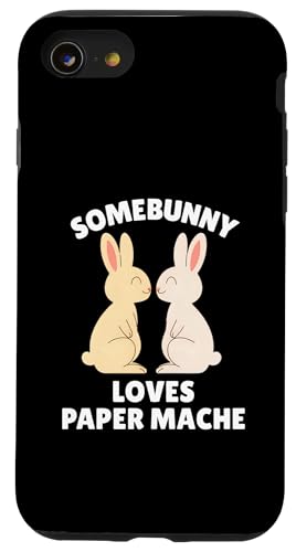 Somebunny Loves Paper Mache 킢C[X^[oj[A[eBXgMtg X}zP[X iPhone SE (2020) / 7 / 8 p
