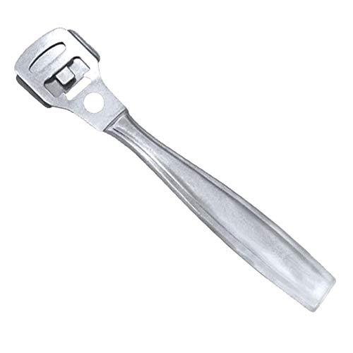 Masako Eelt schaaf langsschaaf met gladde greep + 10 eeltschaafmesjes, voor het verwijderen van eelt, roestvrij staal - Image 3