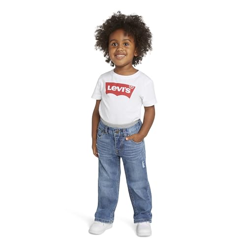 Levi's Baby-Boys Straight Fit Jeans, Vintage Sky, 24 Months - image 2