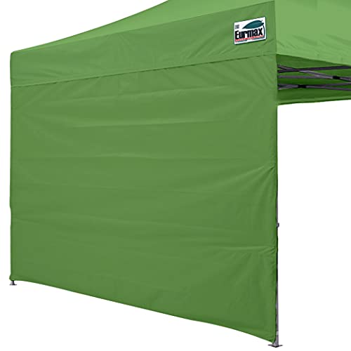 Image of Eurmax USA 10x10 Pop Up Canopy SunWall-UV Protection for Tents,Blocks Sunlight&Wind,Water Resistant Side Wall Only,Easy Hook & Loop Installation,Fit for 10FT Straight Leg Shelters&Gazebo,Grass Green