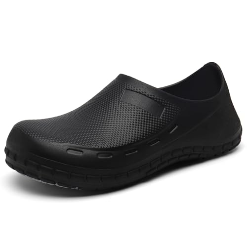 Chef Shoes Non Slip Clogs Work Shoes Chef Shoes For Men Kitchen Shoes Zapatos De Chef For Women (Black, 41)