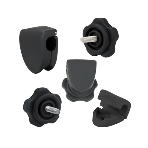 Football Visor Clips Football Visor Helmet Clips - Universal Fit (1 Pair) (Black)