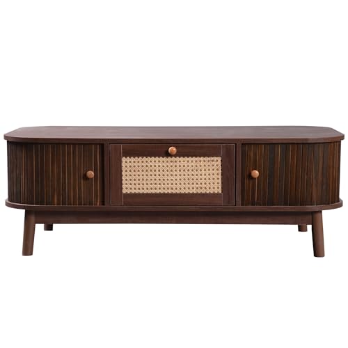 Table basse en rotin pour vos apéritifs et moments de détente