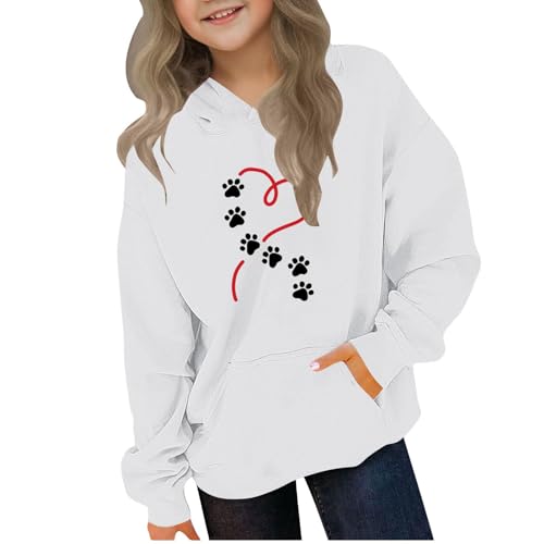 Cute Hoodies for Teen Girls Trendy Preppy Hooded Sweatshirt Tops Oversized Long Sleeve Shirts Clothes for Girls