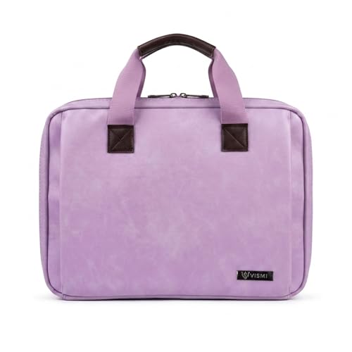 Image of VISMIINTREND Laptop Briefcase Messenger Shoulder Office Hand Bags for Men Women | Fits 13 inch /14 inch /15.6 Inch Laptops, Macbook | Vegan Leather | Corporate Gifts