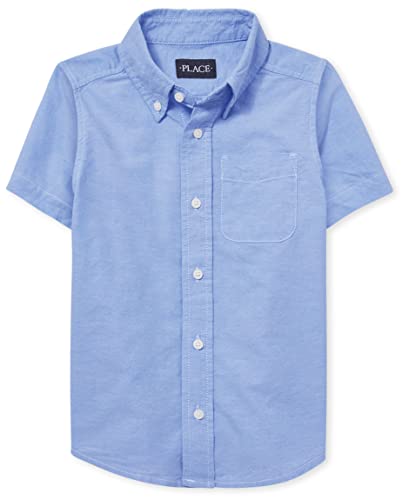 Image of The Children'S Place Boys Short Sleeve Oxford Shirt