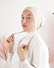 Bonnet sous Hijab Anti-Glisse Jersey en Fibres de Bambou Naturelles Respirant & hypoallergénique pour Femme Musulmane voilée SH-7 (Beige) #5
