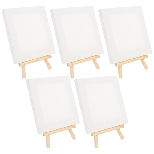 Mini caballetes de madera con lienzos para pintura y decoración 2