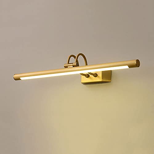 Lámpara LED para tocador de baño, lámpara Frontal Ajustable para Espejo de Maquillaje, lámpara de Espejo de Pared para Inodoro, Color Negro de 4000 K, Moderna lámpara de Espejo de tocador para baño