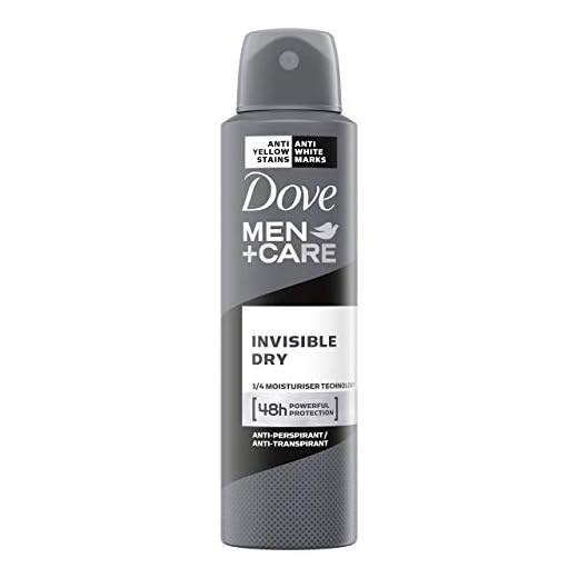 Dove Men + Care Desodorante Spray Invisible Dry – transpirant, 150 ml, Paquete de 6