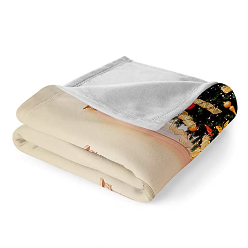 Couverture polaire douce KnSam plaid flannel Noël 100x150