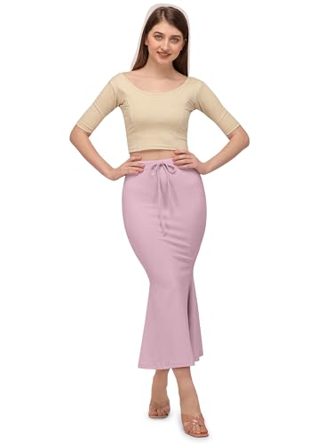 Image of Mehrang Shimmer Lycra Saree Shapewear Petticoat for Women, Cotton Blended,Petticoat,Skirts for Women,Shape Wear Dress for Saree