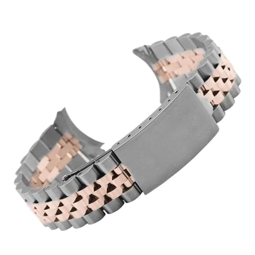 Bracelet de montre en métal à extrémité incurvée contre l'usure