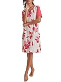 ringella nachthemd ärmellos Länge ca. 95 cm Ringella Damen Nachthemd mit Blumendessin Perle 48 3211039,Perle, 48