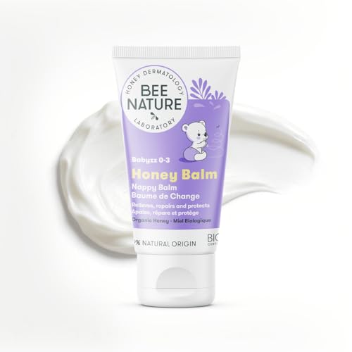 Bee Nature - Crema para Pañales con Miel Orgánica - Alivia la Irritación, el Enrojecimiento y la Irritación del Pañal - Calma y Regenera - Suave para la Piel del Recién Nacido - Sin Alérgenos - 50ml