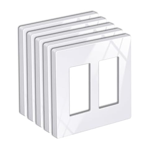 BESTTEN Screwless Wall Plate 5-Pack Cover