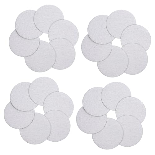 VILLCASE Woodworking Sanding Discs Kit 100pcs Aluminum Oxide Sandpaper Pads for Angle Sander Grits 80 120