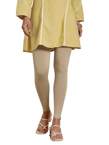 Image of TWIN BIRDS Women Viscose Ankle Leggings | Stretchable Kurti Wear Bottom