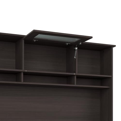 Bush Business Furniture WC31731 Bush Furniture Cabot 60W Desk Hutch In Heather Gray, Attachment thumb #4