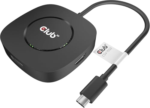 Hub MST USB C Club 3D triple moniteur DisplayPort 1.4 ultra haute fluidité