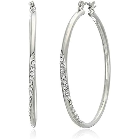 GUESS Crystal Glass Hoop Earrings Cover