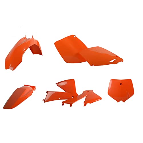 Kit plastiques MX Polisport 90651 carénage moto orange pour KTM enduro