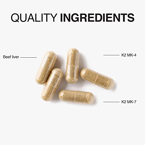 Image of Vatellia Life New from Detox Me - Boosts Energy Sulfite Elimination - Supports Digestion & Gut Health - Vitamin K2 (MK-4), Plus B12, Folate - 60 Day Supply - Supplement for Men and Women - 120 Count