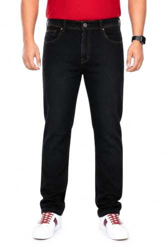 Image of Pluss Tribe - Plus Size Jeans for Men - Denim Jeans - Ideal for Casual, Office Available Sizes : 40 to 52
