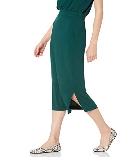 Image of Amazon Essentials Women's Pull-On Knit Midi Skirt with Elastic Waist, Stretchy (Available in Plus Size)