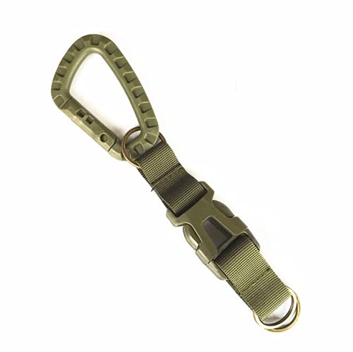 Gexgune Outdoor Multifunctional Molle Nylon Ribbon Tactical Keychain with Portable Belt Buckle for Hiking Hunting Climbing Camping