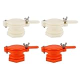 Hsthe Sea 4 Stück Honigschieber Für Honigschleuder, Langlebige Honigschleuderausrüstung, Imkereibedarf (2 Rot + 2 Weiß)