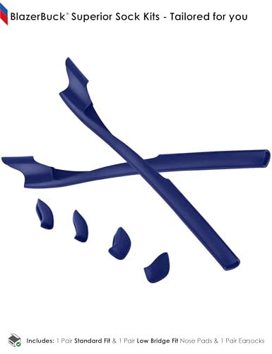 Image of BLAZERBUCK Replacement Sock Kits Earsocks & Nosepieces for Oakley Half Jacket 2.0 XL Sunglass