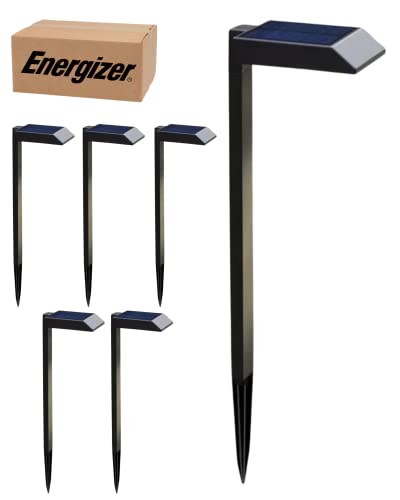 Energizer Solar LED Pathway Lights - 6 Bright 30-Lumen Lights - Automatic Dusk-to-Dawn - Weather-Resistant & Easy to Install