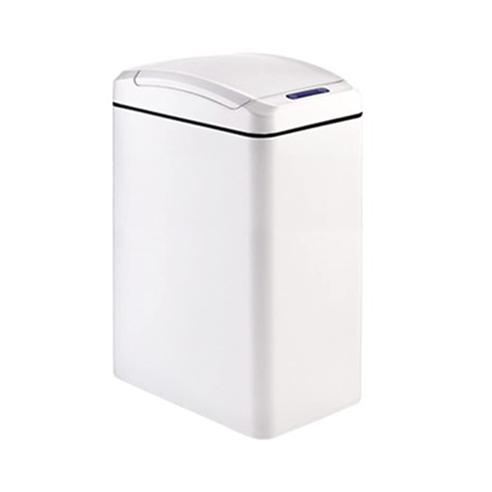Smart Sensor Trash Can, Household Sealed Waterproof with Cover 3 Modes Electric Toilet Narrow Paper Basket Bathroom/toilet(8L)