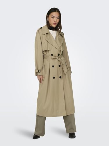 ONLY Damen Onlchloe Double B. Otw Noos Trenchcoat, Tannin, XXS EU