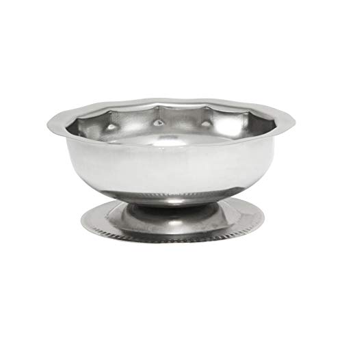 Plats à sorbet en acier inoxydable avec base à pied Thunder Group SLSSD003 lot de 12