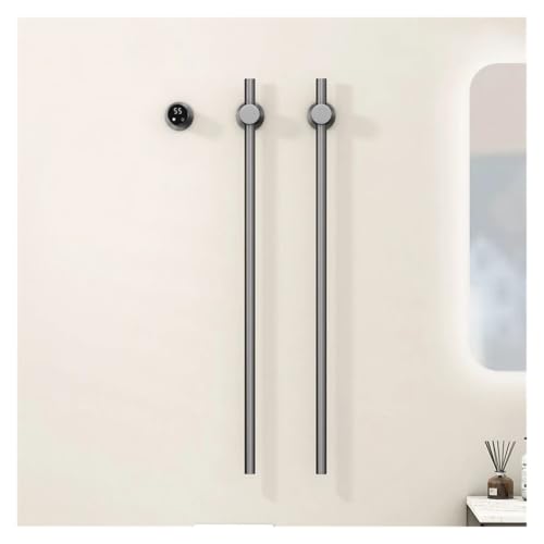 Chauffe-serviettes électrique chrome à installation dissimulée 220V haut de gamme - 8