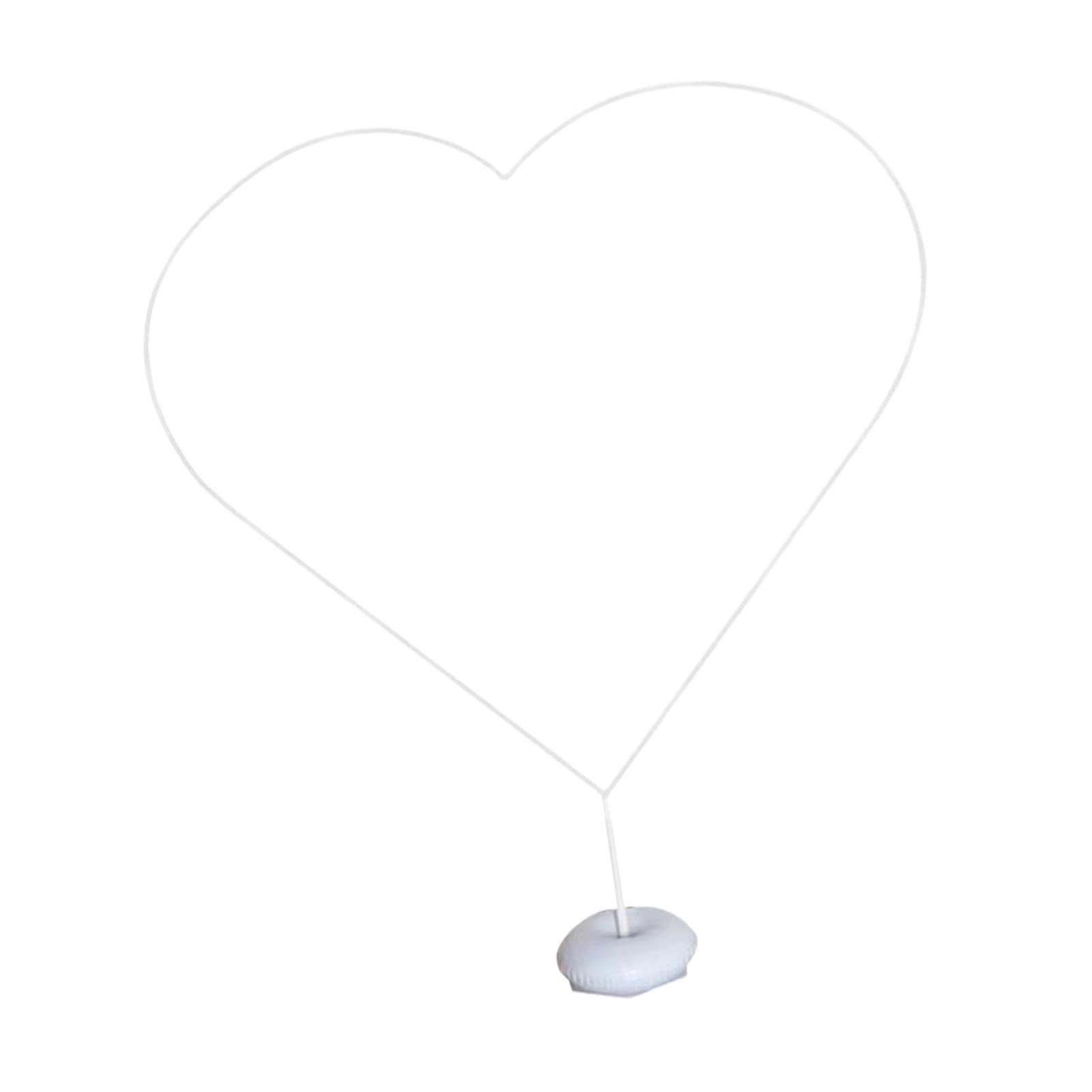 jojomis Ballonbogen-Ständer-Set, wiederverwendbarer Hintergrund, leicht, herzförmig, Unterstützung für Hochzeit, Geburtstag, Verlobung, Outdoor, Party-Dekorationen