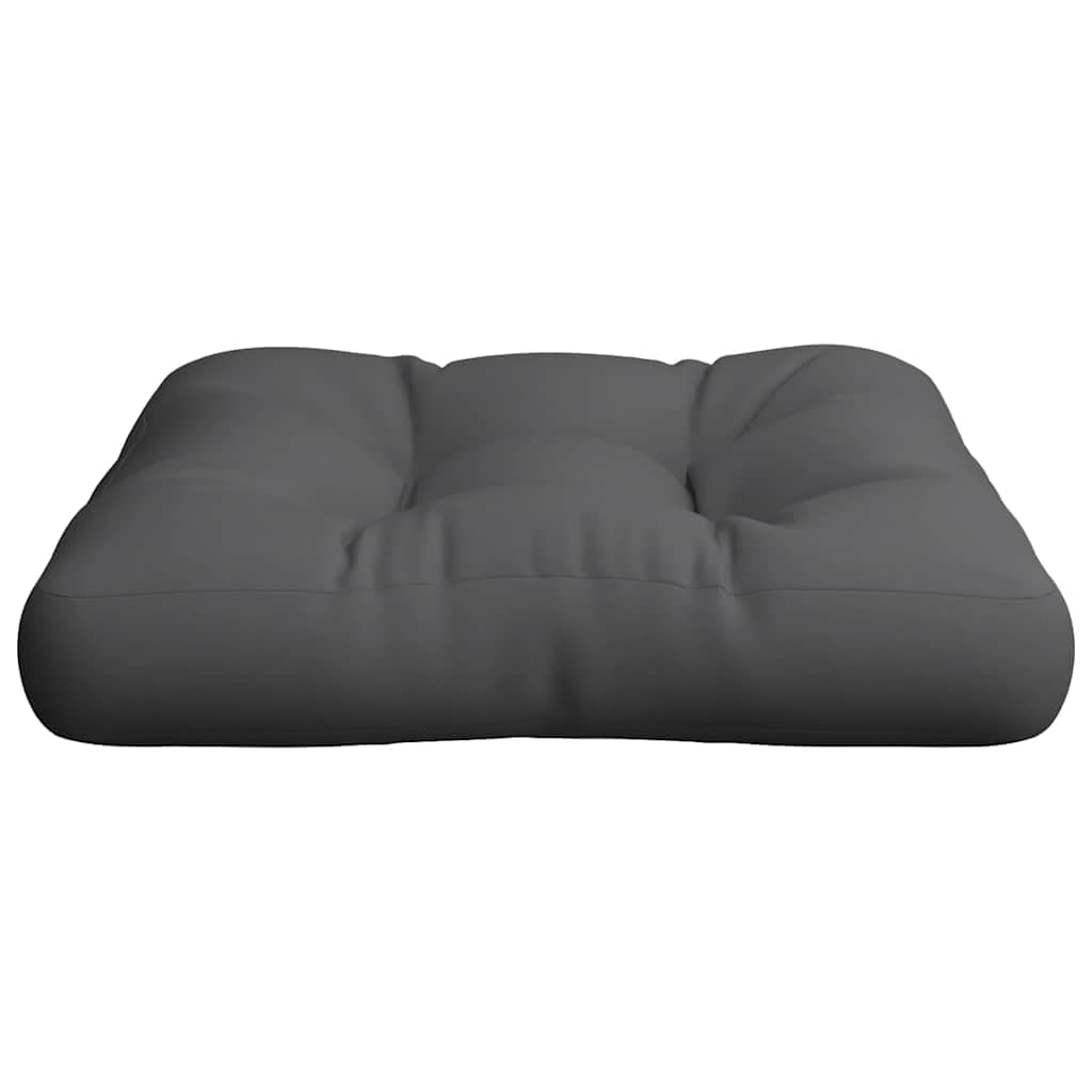 Mangloder Cojín para palés, antracita, 60 x 61,5 x 10 cm, tejido de poliéster, cojín para exterior e interior, antideslizante, con acolchado suave para jardín, terraza, balcón, oficina, comedor