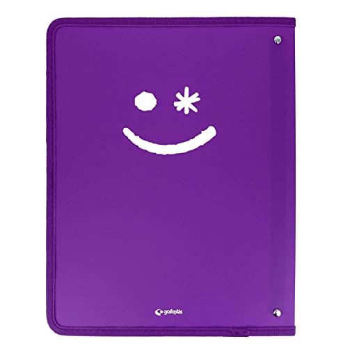Grafoplás 30121635 Ringbuch A4+, Violett, 4 Ringe, 25 mm, Polypropylen, Like